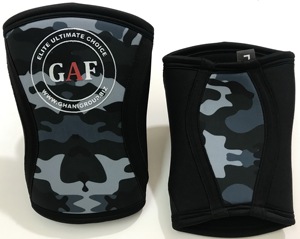 GAF Genouillère de Compression en Néoprène Haute Qualité pour Haltérophilie et Powerlifting, 5mm 7mm, Robuste et Personnalisable - Product Image 6