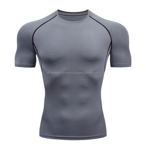 Summer Fitness Quick Dry Compression T-shirt pour hommes Outdoor Training Running Men Gym T-shirt Workout Breathable Men's T-shirts - Product Image 6