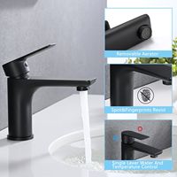 Robinet de lavabo à poignée unique, collection de robinets de lavabo haut de gamme