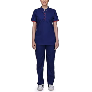 Ensemble de Blouse et Pantalon Médical Femme de Haute Qualité, Manches Courtes, Respirant, pour Hôpital et Clinique, Idéal pour Médecins et Infirmières - Product Image 2