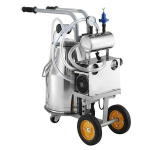 Mungitrice Elettrica in Acciaio Inox 304 da 25 L (6.6 Galloni) con Pulsazione Automatica, Vuoto e Secchio Portatile - Product Image 1
