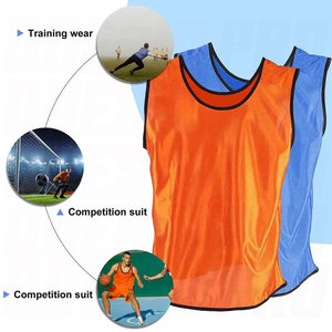 Maillots de football à séchage rapide pour enfants, gilets d'entraînement légers et respirants en maille pour les jeunes équipes de football - Product Image 2