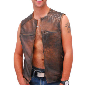 Daily Wear Best Price Leather <b>Vest</b> Custom Size Leather <b>Vest</b> Best Quality Leather <b>Vest</b> For Online Sale - Product Image 1