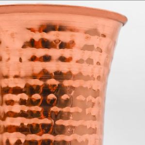 Vaso de Cobre Clásico de Doble Pared con Diseño de Cascada - Gran Capacidad y Portátil para un Uso en la Cocina más Saludable - Product Image 5
