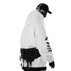 Sweat-shirt Techwear Oversize Cyberpunk Streetwear Blanc à Motifs Hip Hop Harajuku Urbain Unisexe Tendance 2026 - Product Image 3