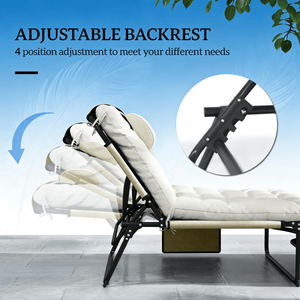 Chaises longues pliantes confortables pour la détente en plein air - Product Image 4