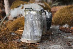 Drinking Horn Top Quality Buffalo Horn Glass Viking Drinking Horn Mug /Beer Cow Horn Cup/glass With Brass Rim at Low Price - Product Image 5