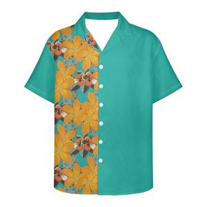 Camisa de Playa Extra Grande para Hombre, Estilo Hawaiano, Holgada, Informal, con Botones, Manga Corta - Product Image 1