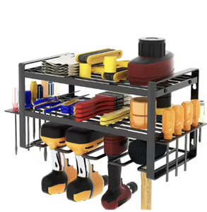 Support mural pour outils, organiseur de perceuse électrique, station de charge, support pour embouts de tournevis, étagère - Product Image 1