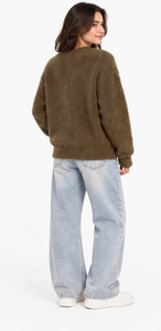 mens mohair <b>sweater</b> reversible oversized <b>crewneck</b> fuzzy striped pullover handknitted jacquard winter knitwear oem odm custom - Product Image 2