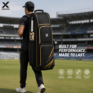 Sac de sport à roulettes robuste pour équipement de cricket, personnalisé OEM/ODM, en PU imperméable, 50-70L - Product Image 4