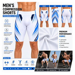 <b>Men</b> Workout <b>Compression</b> <b>Shorts</b> OEM Quick Dry Sports Gym <b>Shorts</b> for Fitness Exercise <b>Men's</b> <b>Compression</b> Tight <b>Shorts</b> - Product Image 6