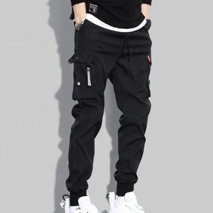 Men's Cargo Pants Drawstring Mid Waist Midweight Straight Multiple Pockets <b>Jogger</b> <b>Trousers</b> Casual Streetwear Spring Canvas - Product Image 6
