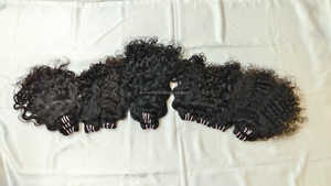 Extensions de cheveux vierges non traitées, alignées sur les cuticules, cheveux indiens Remy, lisses, double trame, permanentes, 100g, vente en gros, noir brut - Product Image 4