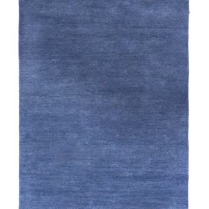 Indigo Modern Hand Tufted Area Rug Soft Plush Minimalist Carpet Handmade Luxury Living Room Bedroom Decor Contemporary <b>Floor</b> Rug - Product Image 1