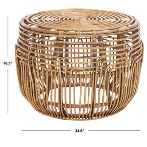 Taburete elegante otomano estándar redondo de 23,6 pulgadas de ancho para mayor comodidad y estilo - Product Image 4