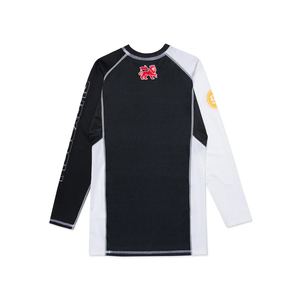 Camiseta de Compresión de Manga Larga con Logotipo Personalizado para Hombre, Camiseta Deportiva con Estampado de Rash Guard para MMA, BJJ, Jiu Jitsu, Venta al por Mayor - Product Image 3