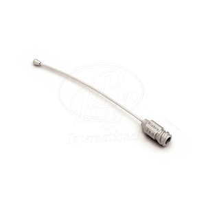 Aiguille d'alimentation incurvée en acier inoxydable avec embout Luer-Lock 3,3 mm 18G x 73,5 mm, tube d'alimentation réutilisable pour oiseaux - Product Image 1
