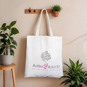 ถุงช้อปปิ้งผ้าฝ้ายรีไซเคิล 100% พิมพ์ลายสวยงาม ยอดขายสูงสุด ราคาโรงงานโดยตรง - Product Image 1