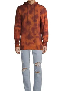 Men's Plain Dyed Hooded Sweatshirt Regular Fit 100% Cotton Knitted <b>Lightweight</b> Casual Winter Wear Pocket Design - Product Image 3