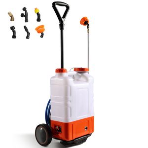 Spruzzatore Elettrico a Zaino da 4 Galloni con Carrello, Pressione Regolabile 0-94 PSI, 8 Ugelli e 2 Lancia - Product Image 1