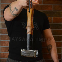 Marteau Viking en acier OEM personnalisé, fait main, en acier au carbone avec design gravé à la main, qualité industrielle, marteau multi-usages avec manche en bois