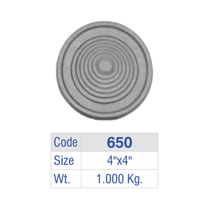 Concentric Ring Aluminum Balcony Railing Panel Cast <b>Iron</b> Grooved Target Fence Insert Luxury Villa Guardrail Circular Rosette Dis - Product Image 6