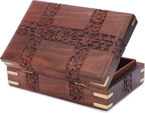 Boîte en bois universelle pour bijoux, design personnalisable, construction durable, options d'emballage multiples, mariage - Product Image 6