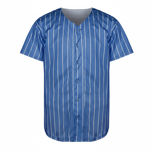 Maillots de baseball personnalisés à transfert thermique unisexe, séchage rapide, maille respirante, streetwear hip-hop, maillot de sport d'équipe, vente en gros, 100 % polyester - Product Image 2