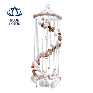 OFERTA ESPECIAL: Campana de Viento Artesanal de Conchas Marinas Naturales, Decoración Colgante Costera para el Hogar, Proveedor Mayorista - Product Image 1