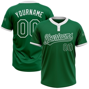 Maillot de softball unisexe à deux boutons, personnalisé, blanc, bleu clair-noir, avec des palmiers 3D d'Hawaï, le plus vendu de l'industrie, vente en gros directe - Product Image 5