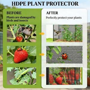 Rete Nera per Protezione Piante e Ortaggi, Tenda per Coltivazione di Frutta, Verdura e Fiori, Prodotto per Giardinaggio - Product Image 2