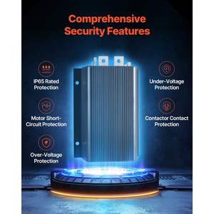 Contrôleur de moteur CC 36V 500A de remplacement pour chariots de golf Contrôleur de vitesse Protection IP65 Boîtier ABS en alliage d'aluminium Compatible - Product Image 4