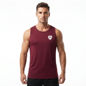 Hot Selling Custom Design High Quality Casual Men's <b>Tank</b> <b>Tops</b> <b>Knitted</b> Polyester/Cotton Solid Color Quick Dry Breathable 220 - Product Image 3