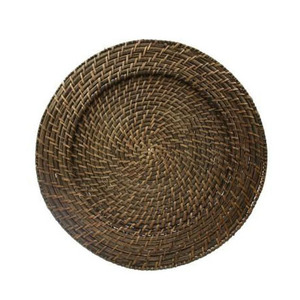 Elegante Plato Base Redondo de Ratán Hecho a Mano, Decoración Tejida para Mesa, Estilo Rústico para Comedor - Product Image 3