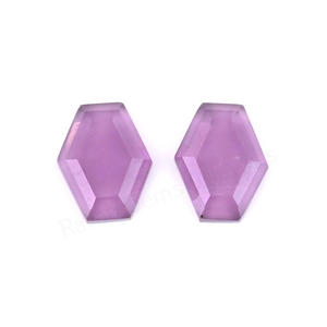 <b>Top</b> Quality Amethyst Quartz Hexagon Shape Step Cut High Polish 10x16mm Loose Gemstone Cabochon Jewelry Making Pendant <b>Earring</b> - Product Image 1