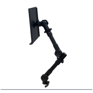 Support de voiture en aluminium pour ordinateur portable, fixation sur rail de siège, sans perçage, articulation à dents télescopique, charge maximale 4 kg - Product Image 1