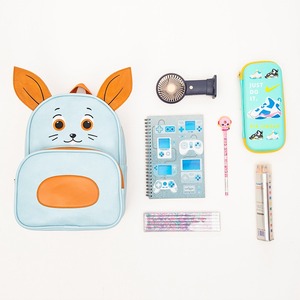 Cartoon Kindergarten <b>Children</b>’s <b>Backpack</b> Cute Animal Design Leather Blue Bunny Bag - Product Image 4
