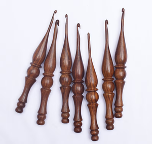 เข็มโครเชต์ไม้ธรรมชาติแกะสลักด้วยมือ ทันสมัยและเป็นมิตรกับสิ่งแวดล้อม - Product Image 4