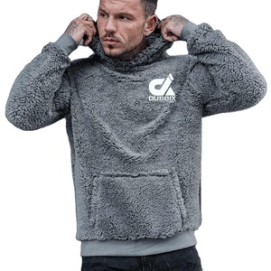 Haute qualité unisexe Streetwear pull surdimensionné en peluche coton lourd coton mélangé tissu sweat à capuche bon prix - Product Image 6