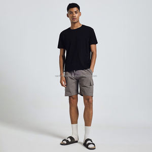 Nardon Apparel Men's Polyester High Street <b>Cargo</b> <b>Shorts</b> Elastic Waist Closure Custom <b>Lightweight</b> Outdoor Anti-UV Quick Dry - Product Image 4