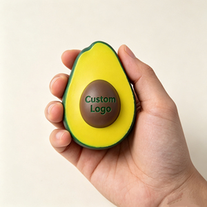 Jouet Squishy Avocat Personnalisé avec Logo, Balle Anti-Stress en Mousse à Remontée Lente, Jouet Sensoriel Doux à Presser, Cadeau pour Enfants et Adultes - Product Image 3
