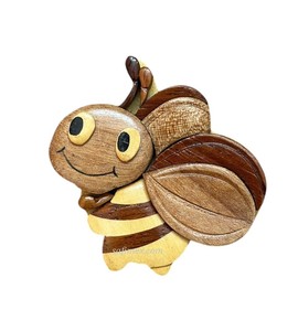 Wooden Keychains Ring Handcrafted <b>Vintage</b> <b>Key</b> Ring from Vietnam Factory for Christmas Gift and Souvenir Cheap Price - Product Image 3