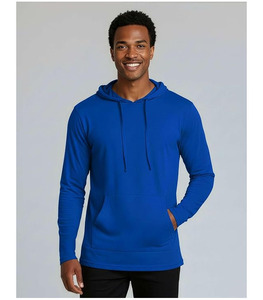 Sweat à capuche en polaire décontracté pour homme, 380g, tissu respirant à séchage rapide, design élégant, poche, coupe classique, personnalisable, durable - Product Image 2
