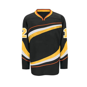 Jersey de Hockey sobre Hielo Deportivo de Secado Rápido, Transpirable, con Malla Impresa de Alta Calidad y MOQ Bajo, Nuevo Diseño, Nombre del Equipo Personalizado, Unisex - Product Image 3