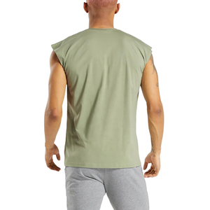 Camiseta sin mangas con logotipo personalizado de alta calidad para hombre, para ejercicio de verano, informal, gimnasio, Fitness, culturismo, ropa transpirable con tirantes - Product Image 2