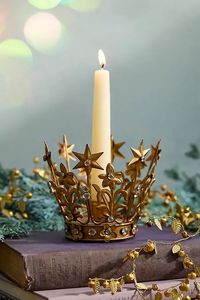 Round <b>Red</b> Berry <b>Candle</b> Holder for Christmas Home Decoration Durable Design - Product Image 6
