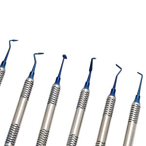 Instrumentos Quirúrgicos Dentales Ergonómicos de Acero Inoxidable, Cureta Manual, Sonda Periodontal, Porta Hilos Dentales, Certificado ISO 13485 - Product Image 2