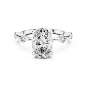 Factory Wholesale 925 Sterling Silver Moissanite <b>Diamond</b> <b>Ring</b> Custom Engagement Wedding Jewelry Manufacturer OEM Supplier - Product Image 1