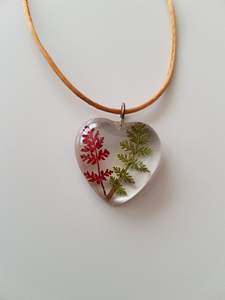 Collar de Moda Hecho a Mano, Estilo Vintage, con Flores Secas y Frescas, Cadena de Acero Inoxidable para Suéter, Joyería Creativa - Product Image 3